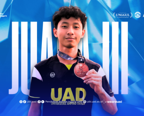 Mahasiswa PBI UAD Raih Juara 3 Rector Cup 5.0