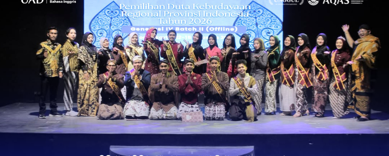 Alumnus PBI UAD Jadi Finalis Seleksi Duta Kebudayaan Indonesia 2026